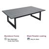 Aluminum Outdoor Furniture Set, 4-Piece Garden Aluminum Conversation Set