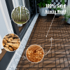 30 PCS Interlocking Deck Tiles Checker Pattern; 12" x 12" Square Acacia Hardwood Outdoor Flooring for Patio; Bancony; Pool Side; ...