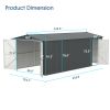 Outdoor Storage Shed 20x13 FT, Metal Garden Shed Backyard Utility Tool House Building with 2 Doors and 4 Vents for Car,Truck,Bike, Garbage Can,Tool,La