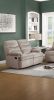 Luxurious Velvet Light Brown Color 2-Seater Manual Recliner Loveseat Couch Manual Motion Plush Armrest Living Room Furniture 1pc Loveseat Couch