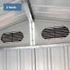 Outdoor Storage Shed 20x13 FT, Metal Garden Shed Backyard Utility Tool House Building with 2 Doors and 4 Vents for Car,Truck,Bike, Garbage Can,Tool,La