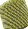 River Water Resistant Handcrafted Cylindrical Pouf, Green