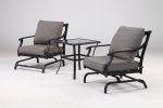 Grand Patio Metal Rocking Chairs Patio Chairs Bistro Sets Indoor Outdoor Chat Set A Comfortable Shake of 5-10° Unique Design Patio Set Wrought Iron Ch