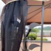 13x10 Outdoor Patio Gazebo Canopy Tent With Ventilated Double Roof And Mosquito net(Detachable Mesh Screen On All Sides); Suitable for Lawn;  Garden;